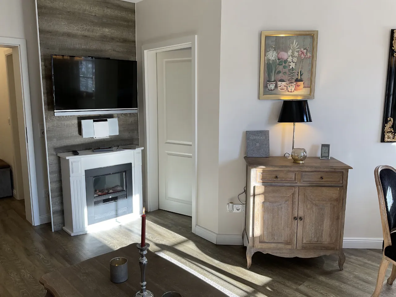 Kamin und TV-Ecke – Bocksberg Blick Haus 1 Bergblick in Hahnenklee
