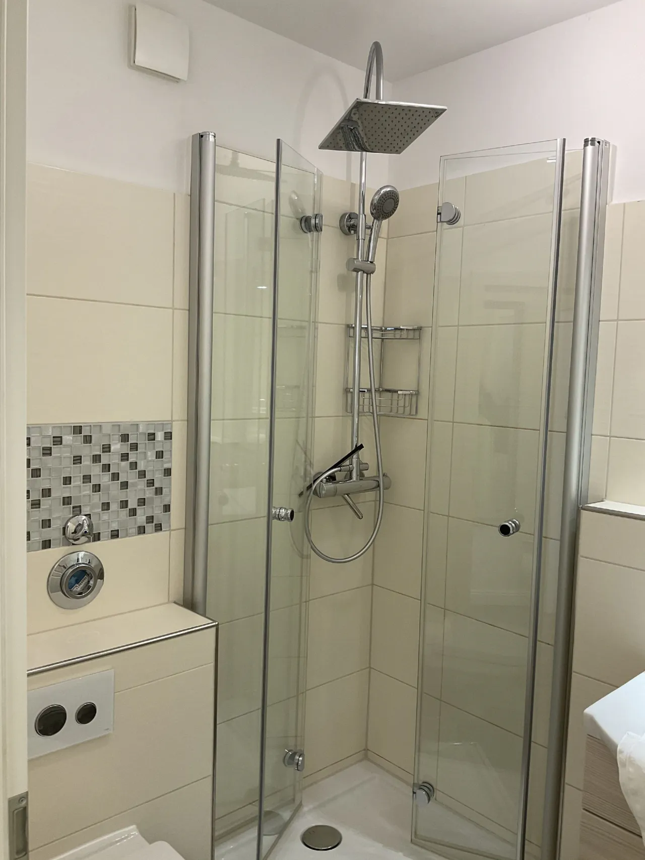 Badezimmer (Dusche) – Bocksberg Blick Haus 1 Bergblick in Hahnenklee