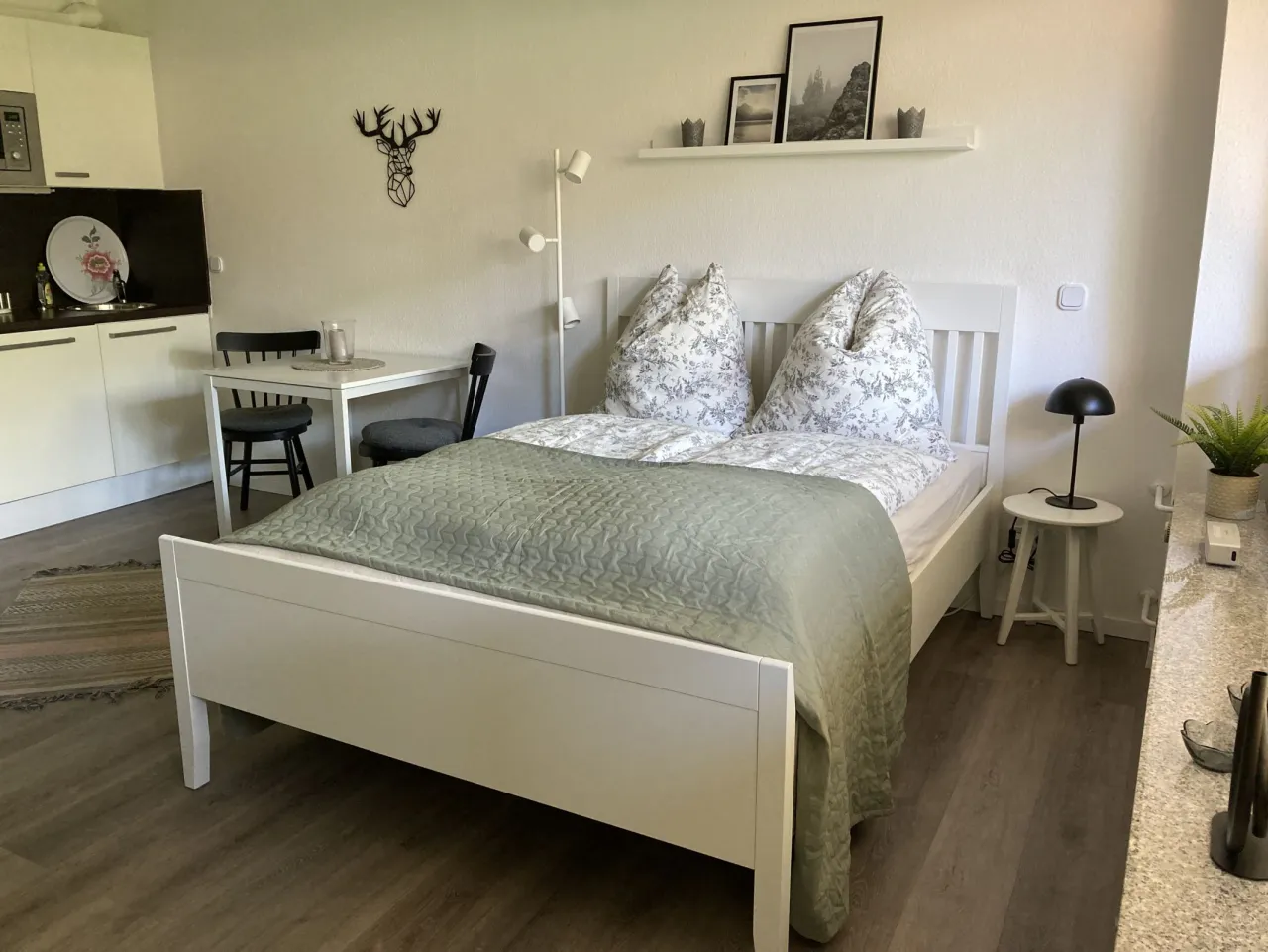 Studio mit Blick auf Küchenzeile und Essplatz – Fewo Lotte in Hahnenklee