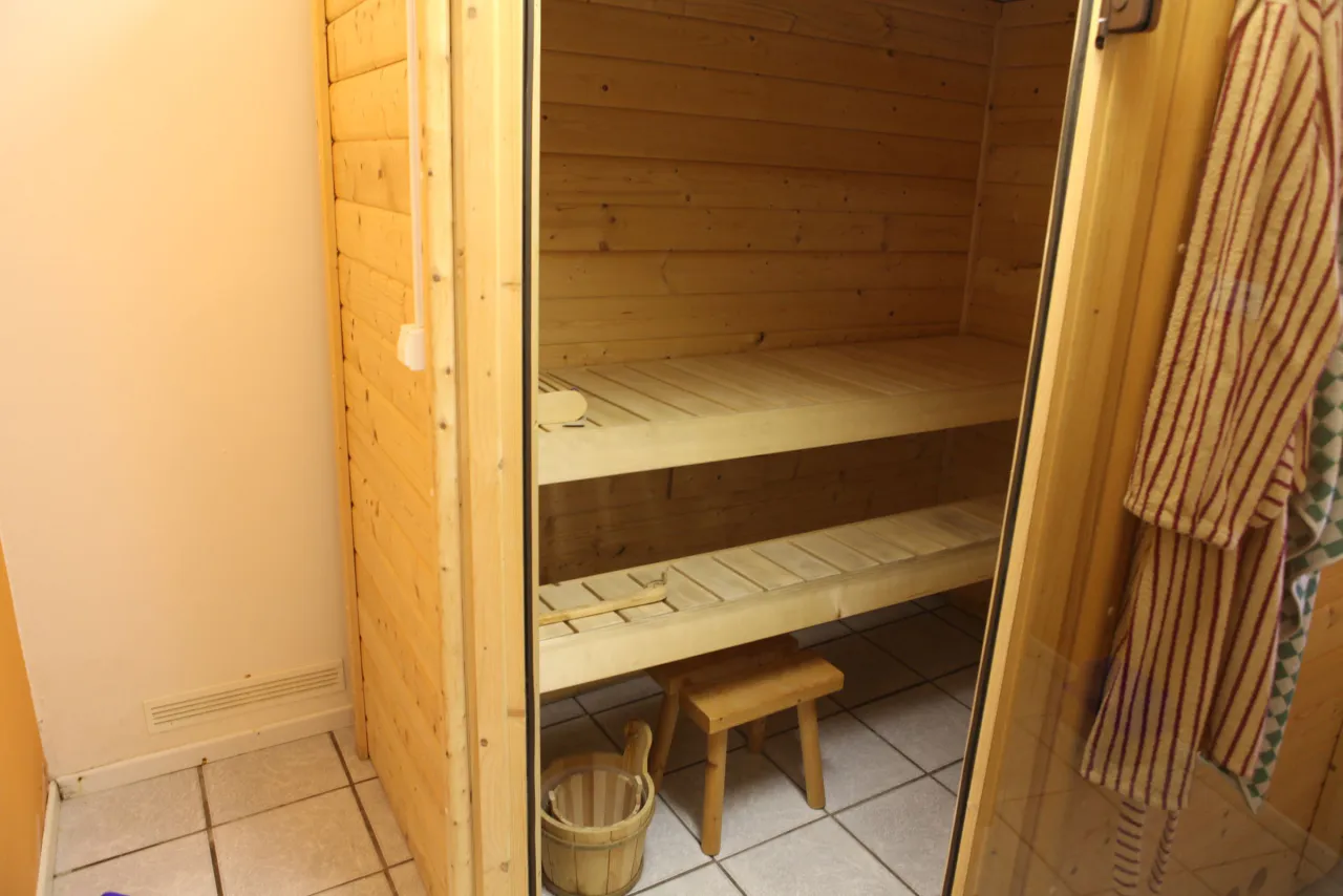 Sauna mit zwei Liegeebenen – Harz-Hütte am Bohlweg in Wildemann